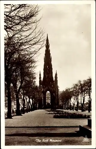 Ak Edinburgh Schottland, The Scott Monument, Princes Street