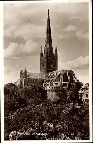 Ak Norwich Norfolk England, Cathedral