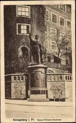 Ak Kaliningrad Königsberg Ostpreußen, Kaiser-Wilhelm-Denkmal
