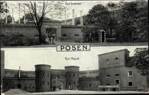 Ak Poznań Posen, Fort Rauch, Fort Grolman