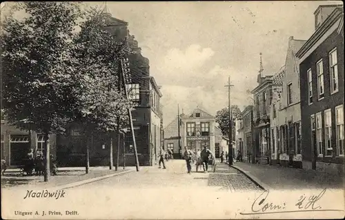 Ak Naaldwijk Südholland, Straßenpartie