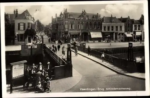 Ak Vlaardingen Südholland, Brug Schiedamscheweg