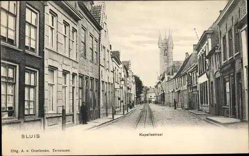 Ak Sluis Zeeland Niederlande, Kapellestraat