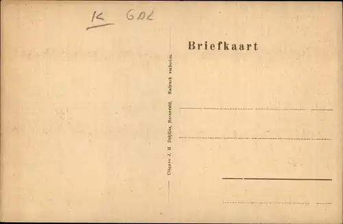 Ak Barneveld Gelderland, Langstraat, Straßenpartie, Geschäft