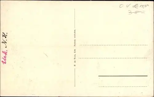 Ak Urk Flevoland Niederlande, Dorpsgezicht