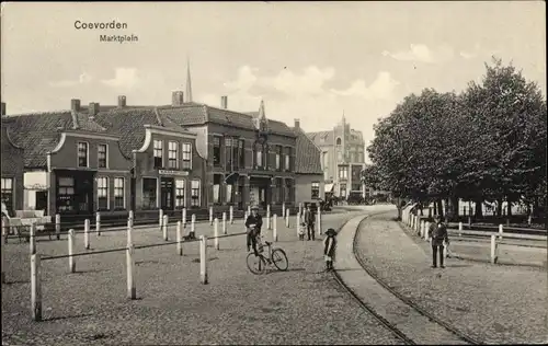 Ak Coevorden Drenthe Niederlande, Marktplein
