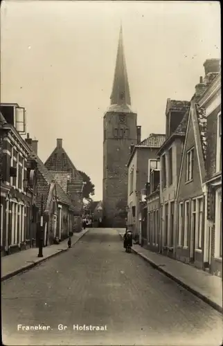 Ak Franeker Friesland Niederlande, Gr. Hofstraat