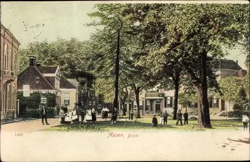 Ak Assen Drenthe Niederlande, De Brink