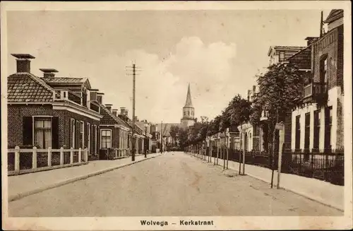 Ak Wolvega Friesland Niederlande, Kerkstraat