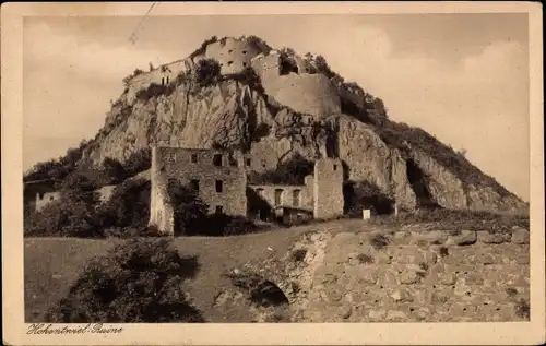 Ak Singen Hohentwiel Baden Württemberg, Ruine
