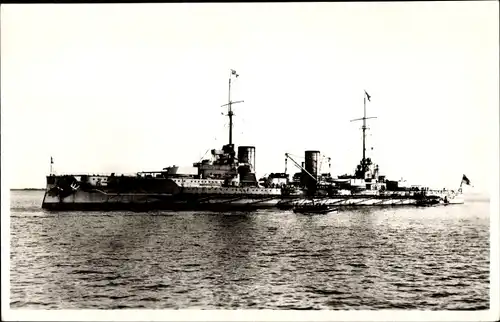 Foto Ak Deutsches Kriegsschiff, SMS Von der Tann, Schlachtkreuzer, Kaiserliche Marine