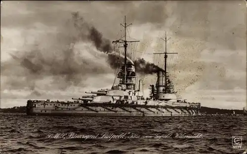 Ak Deutsches Kriegsschiff, SMS Prinzregent Luitpold, Schlachtkreuzer, Kaiserliche Marine