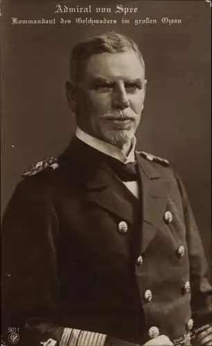 Ak Admiral von Spee, Kommandant des Geschwaders im großen Ozean, NPG 5011