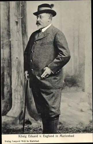 Ak King Edward VII, König Eduard von England in Marienbad