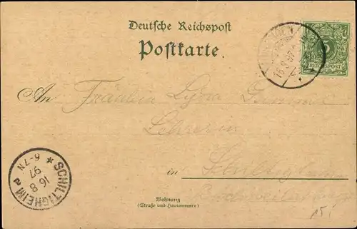 Litho Fénétrange Finstingen Lothringen Moselle, Apotheke, Ev. Kirche, Stadthaus, Mädchenpensionat