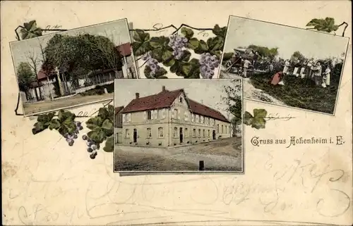 Ak Achenheim Elsass Bas Rhin, Teilansichten, Anwohner