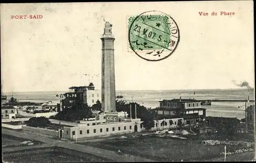 Ak Port Said Ägypten, Vue du Phare