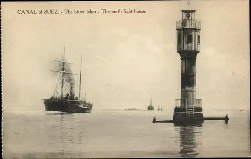 Ak Suez Ägypten, The north lighthouse
