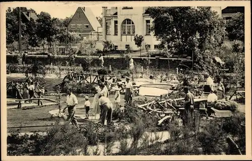 Ak  Koksijde Coxyde sur Mer Westflandern, Golf miniature du Petit Bois, Minigolf