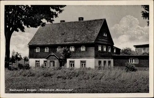 Ak Neuhausen, Blick auf das Ferienheim Dachsbaude, Erzgebirge