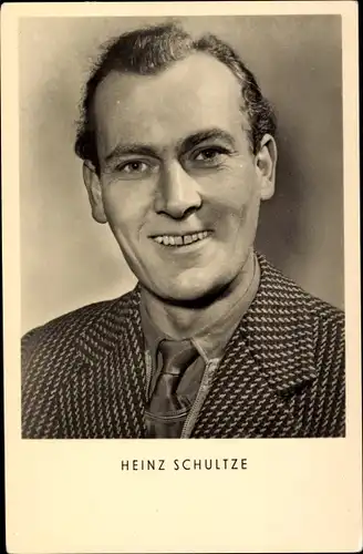 Ak Sänger Heinz Schultze, Portrait