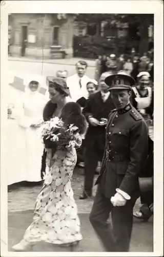 Ak Königin Astrid, König Leopold III. von Belgien