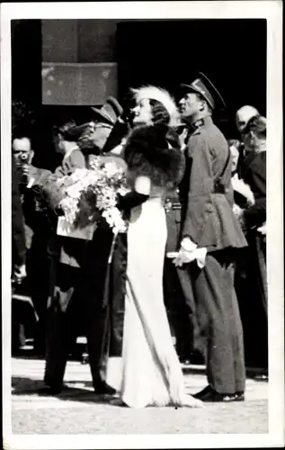 Ak Bruxelles Brüssel, Königin Astrid mit König Leopold III. von Belgien