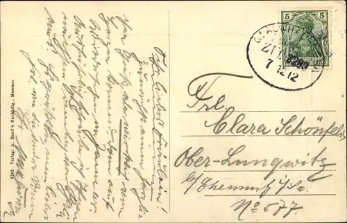 Ak Meerane in Sachsen, Gondelteich