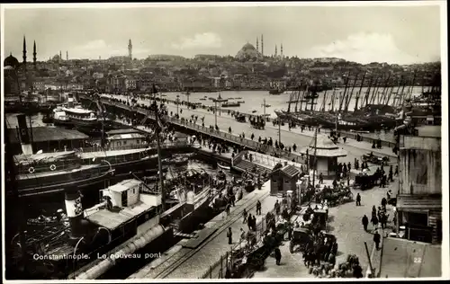 Ak Konstantinopel Istanbul Türkei, Le nouveau pont