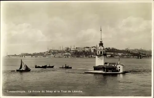 Ak Konstantinopel Istanbul Türkei, Pointe du Seray, Tour de Leandre