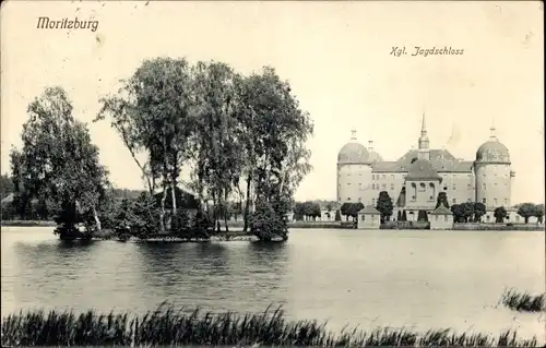 Ak Moritzburg in Sachsen, Kgl. Jagdschloss