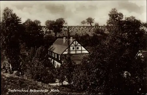 Ak Dresden Nordost Schönfeld Weißig, Dorfwirtshaus Reitzendorfer Mühle, Inh. Hans Wittrisch