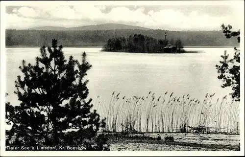 Ak Limsdorf Storkow in der Mark, Tiefer See, Panorama