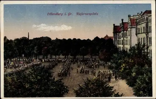 Ak Oldenburg in Niedersachsen, Kasernenplatz