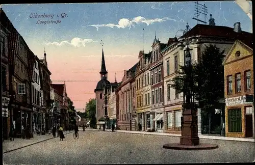 Ak Oldenburg Niedersachsen, Partie auf der Langestraße, Trinks, Nummer 4