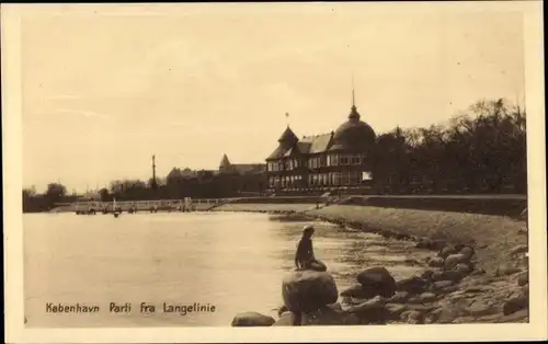 Ak København Kopenhagen Dänemark, Parti fra Langelinie