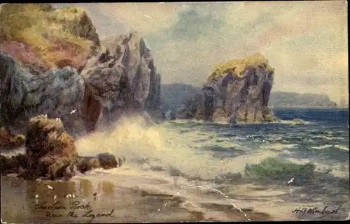 Künstler Ak Wimbush, Cornwall England, Lion Rock, near the Lizard