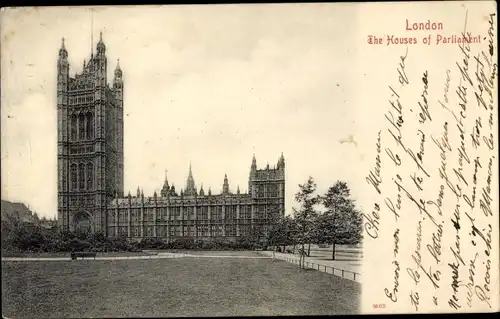 Ak London City England, The Houses of Parliament
