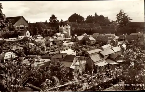 Ak Wimborne Dorset England, Model Town, Wimborne Minster