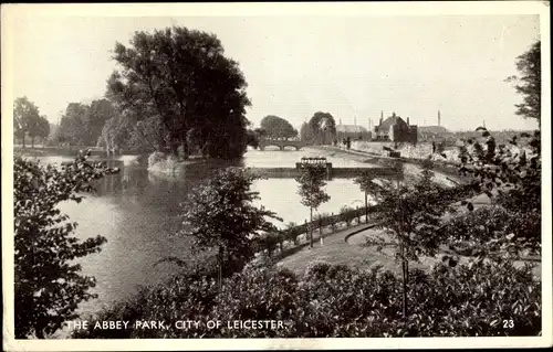 Ak Leicester East Midlands, Abbey Park, Floodgate, Bridge