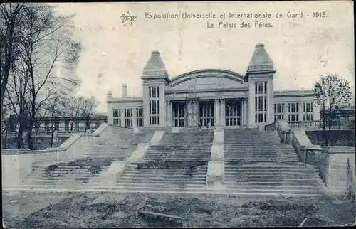 Ak Gand Gent Ostflandern, Exposition Universelle et Internationale 1913, Le Palais des Fetes