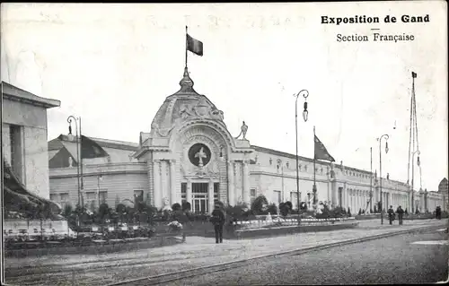 Ak Gand Gent Ostflandern, Exposition de Gand, Section Francaise