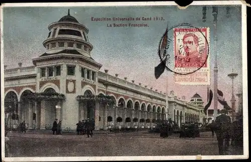 Ak Gand Gent Ostflandern, Exposition Universelle de Gand 1913, La Section Francaise