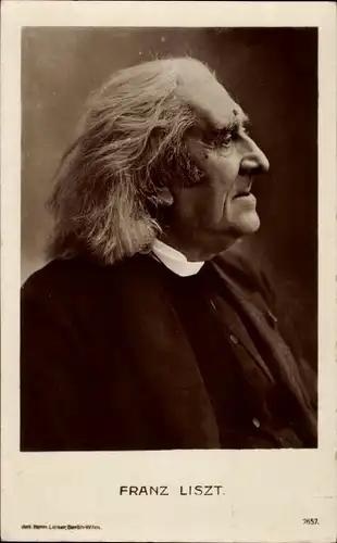 Ak Komponist Franz Liszt, Liszt Ferencz, Portrait, Profil rechts