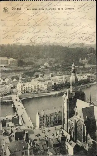 Ak Dinant Wallonien Namur, Vue prise d'une meurtriere de la Citadelle