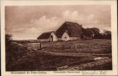 Ak Nordseebad Sankt Peter Ording, Eiderstedter Bauernhaus, Wenzels Hof