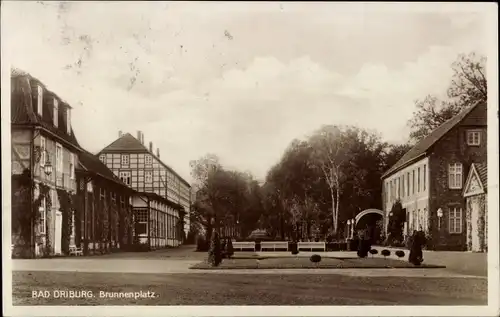 Ak Bad Driburg in Westfalen, Brunnenplatz