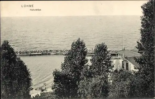 Ak Lohme auf Rügen, Hafenblick