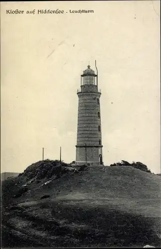 Ak Kloster Insel Hiddensee in der Ostsee, Leuchtturm