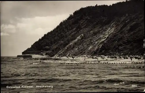 Ak Ostseebad Koserow auf Usedom, Streckelberg, Strand